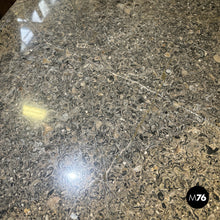 Load image into Gallery viewer, Gold and green corner wood consoles with lumachella marble top, 1700s