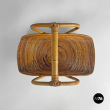 画像をギャラリービューアに読み込む, Bamboo magazine rack by Vivai Del Sud, 1960s