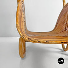画像をギャラリービューアに読み込む, Bamboo magazine rack by Vivai Del Sud, 1960s