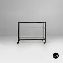 Charger l'image dans la galerie, Cart in steel and glass, 1970s