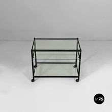 Charger l'image dans la galerie, Cart in steel and glass, 1970s