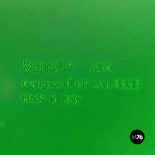 画像をギャラリービューアに読み込む, Green and dirty white 4964 chest of drawers by Olaf Von Bohr for Kartell, 1970s