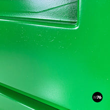 画像をギャラリービューアに読み込む, Green and dirty white 4964 chest of drawers by Olaf Von Bohr for Kartell, 1970s