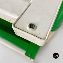 画像をギャラリービューアに読み込む, Green and dirty white 4964 chest of drawers by Olaf Von Bohr for Kartell, 1970s