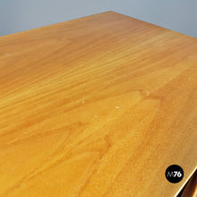 Load image into Gallery viewer, Solid wood and metal chest of drawers with curved front, 1980s