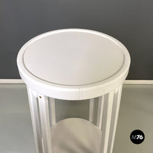 画像をギャラリービューアに読み込む, White wooden pedestal by Thonet, 1990s