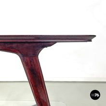 画像をギャラリービューアに読み込む, Wooden cart with two glass tops, 1950s