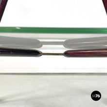 画像をギャラリービューアに読み込む, Wooden cart with two glass tops, 1950s