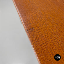 画像をギャラリービューアに読み込む, Wooden and black metal desk with three drawers, 1960s