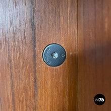 画像をギャラリービューアに読み込む, Wooden and black metal desk with three drawers, 1960s
