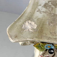 Charger l'image dans la galerie, Ceramic column pedestal with flowers, 1970s