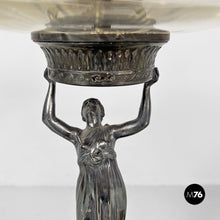 将图片加载到图库查看器,Art Nouveau metal and glass centrepiece, 1930s.