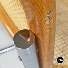 画像をギャラリービューアに読み込む, Wood, steel and Vienna straw Cesca style chairs, 1970s