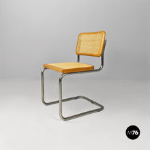 画像をギャラリービューアに読み込む, Wood, steel and Vienna straw Cesca style chairs, 1970s