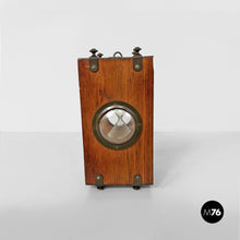 Load image into Gallery viewer, Glass and wood hourglass, 1850s