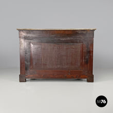 画像をギャラリービューアに読み込む, Console table in wood and marble with inlay decorations, 1840