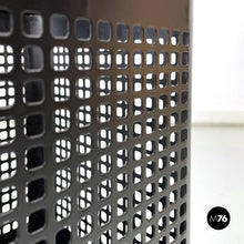 画像をギャラリービューアに読み込む, Office bins in black metal and plastic by Neolt, 1980s