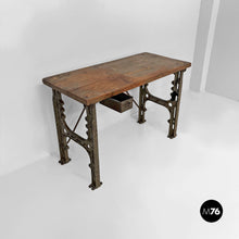 Charger l'image dans la galerie, Wooden and cast iron console, 1800s