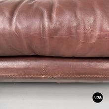 将图片加载到图库查看器,Brown leather sofa Coronado by Afra and Tobia Scarpa for B&B, 1970s