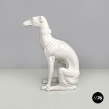 画像をギャラリービューアに読み込む, White ceramic dog sculpture by Roche Bobois, 1980s