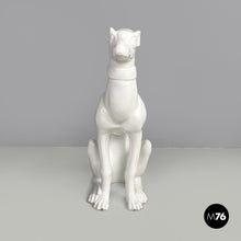 画像をギャラリービューアに読み込む, White ceramic dog sculpture by Roche Bobois, 1980s