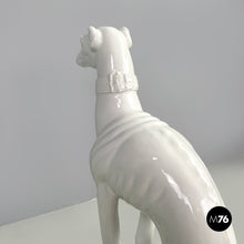 画像をギャラリービューアに読み込む, White ceramic dog sculpture by Roche Bobois, 1980s