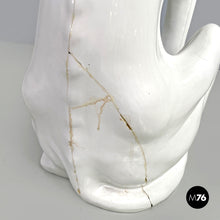 画像をギャラリービューアに読み込む, White ceramic dog sculpture by Roche Bobois, 1980s