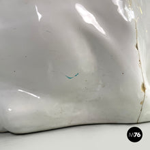 画像をギャラリービューアに読み込む, White ceramic dog sculpture by Roche Bobois, 1980s