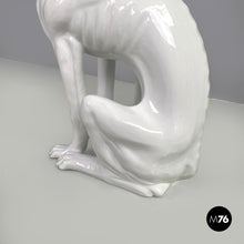 画像をギャラリービューアに読み込む, White ceramic dog sculpture by Roche Bobois, 1980s
