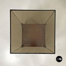 画像をギャラリービューアに読み込む, Wood and glass coffee tables or pedestals, 1970s