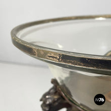 Charger l'image dans la galerie, Wooden cup with glass and silver hemisphere, early 1900s