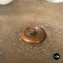 Charger l'image dans la galerie, Wooden cup with glass and silver hemisphere, early 1900s