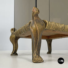 画像をギャラリービューアに読み込む, Wood and glass coffee tables or pedestals, 1970s