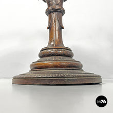 Charger l'image dans la galerie, Wooden cup with glass and silver hemisphere, early 1900s