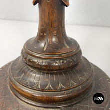 Charger l'image dans la galerie, Wooden cup with glass and silver hemisphere, early 1900s