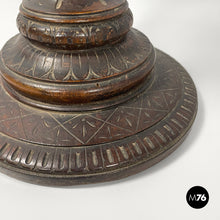 Charger l'image dans la galerie, Wooden cup with glass and silver hemisphere, early 1900s
