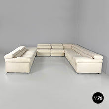 画像をギャラリービューアに読み込む, Modular white sofa Erasmo by Afra and Tobia Scarpa for B&B, 1970s