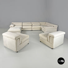 画像をギャラリービューアに読み込む, Modular white sofa Erasmo by Afra and Tobia Scarpa for B&B, 1970s