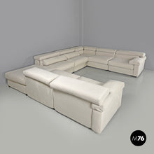 画像をギャラリービューアに読み込む, Modular white sofa Erasmo by Afra and Tobia Scarpa for B&B, 1970s