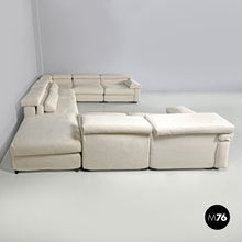 画像をギャラリービューアに読み込む, Modular white sofa Erasmo by Afra and Tobia Scarpa for B&B, 1970s