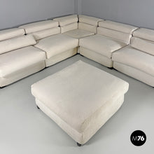 画像をギャラリービューアに読み込む, Modular white sofa Erasmo by Afra and Tobia Scarpa for B&B, 1970s