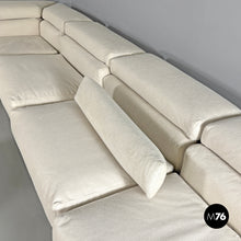 画像をギャラリービューアに読み込む, Modular white sofa Erasmo by Afra and Tobia Scarpa for B&B, 1970s