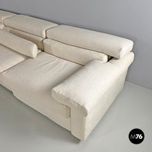 画像をギャラリービューアに読み込む, Modular white sofa Erasmo by Afra and Tobia Scarpa for B&B, 1970s