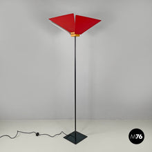 画像をギャラリービューアに読み込む, Floor lamp Kasuko in red metal by De Pas D’Urbino Lomazzi, 1970s