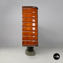 画像をギャラリービューアに読み込む, Wood and green marble bar cabinet with Japanese style painting, 1940s