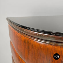 画像をギャラリービューアに読み込む, Wood and green marble bar cabinet with Japanese style painting, 1940s