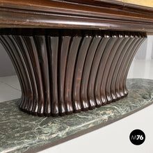 画像をギャラリービューアに読み込む, Wood and green marble bar cabinet with Japanese style painting, 1940s