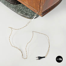 画像をギャラリービューアに読み込む, Wood and green marble bar cabinet with Japanese style painting, 1940s