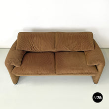 Charger l'image dans la galerie, Brown sofas Maralunga by Vico Magistretti for Cassina, 1973