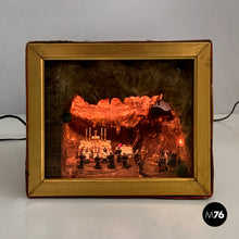画像をギャラリービューアに読み込む, Diorama box with religious celebration scene, 1950s
